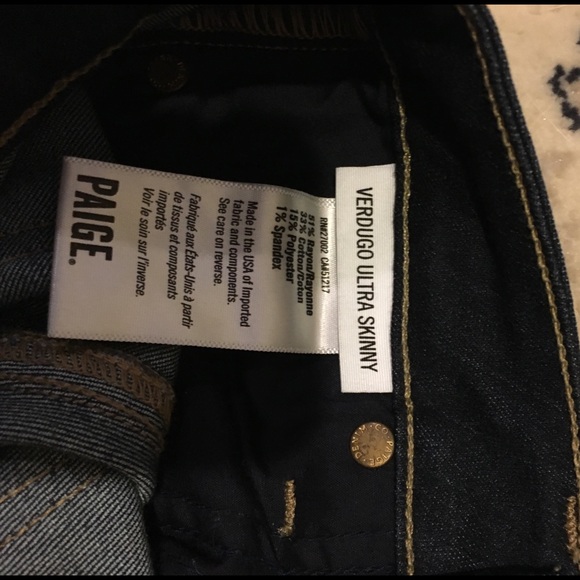 PAIGE Verdugo Ultra Skinny, Size 24 - Picture 3 of 4